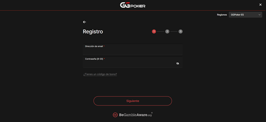 Registro en GGpoker